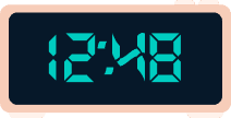 Image of alarm clock, its numbers distorted, representing the view with distorted central vision